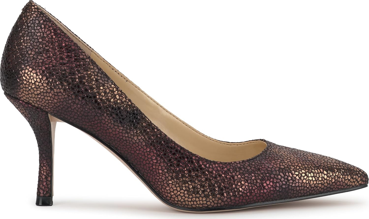 image:imageJessica Simpson Womens Voemi Pointed Toe PumpBronze Multi Speckled Snake Print