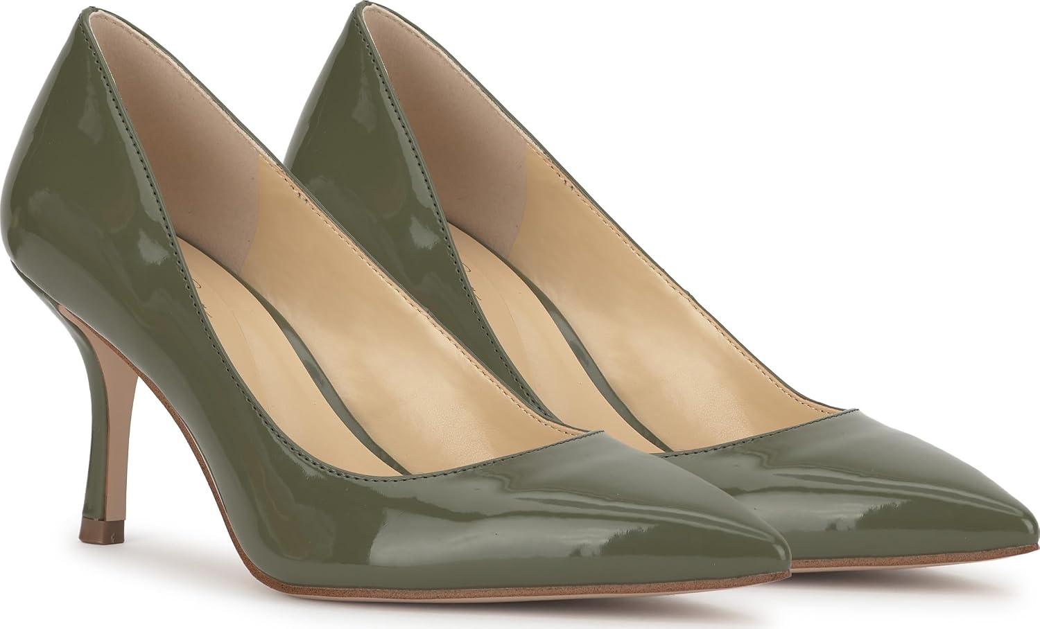 image:imageJessica Simpson Womens Voemi Pointed Toe PumpLight Moss Green Patent