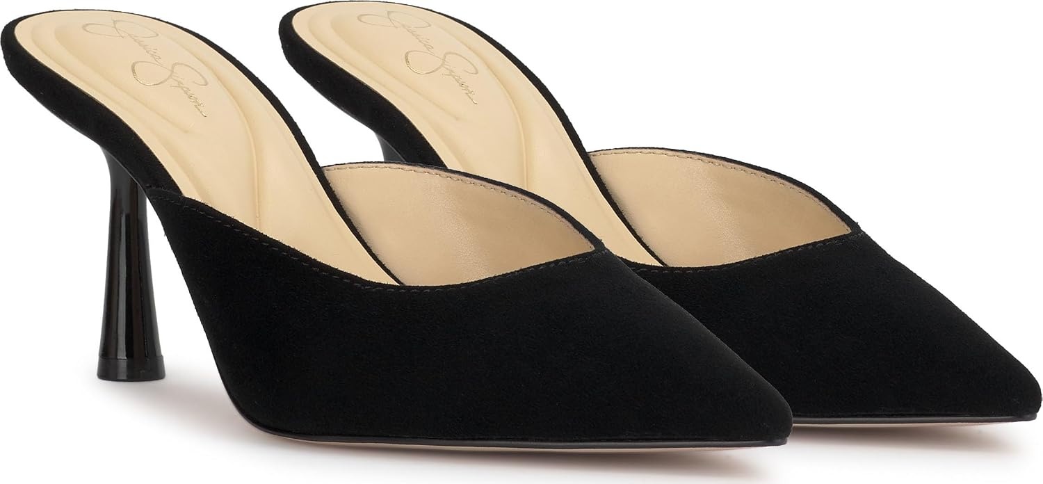 image:imageJessica Simpson Womens Xia High Heel MuleBlack Suede