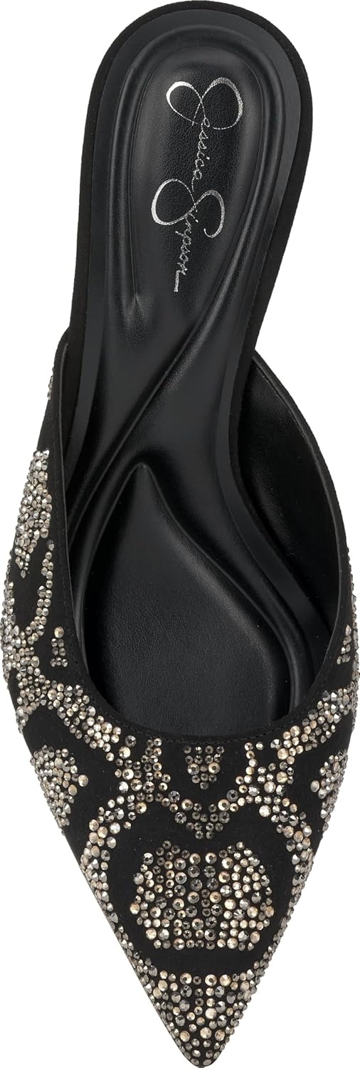 image:imageJessica Simpson Womens Xia High Heel MuleBlack Supreme Microsuede