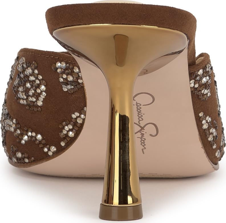 image:imageJessica Simpson Womens Xia High Heel MuleToasted Pecan Supreme Microsuede