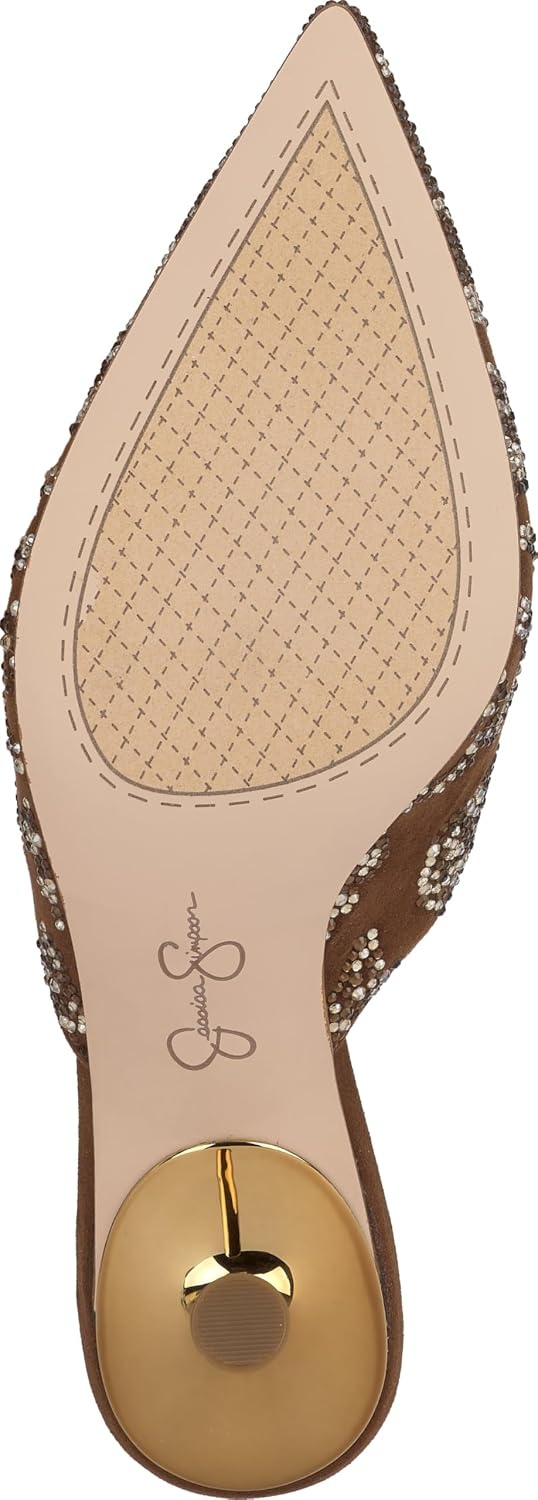 image:imageJessica Simpson Womens Xia High Heel MuleToasted Pecan Supreme Microsuede