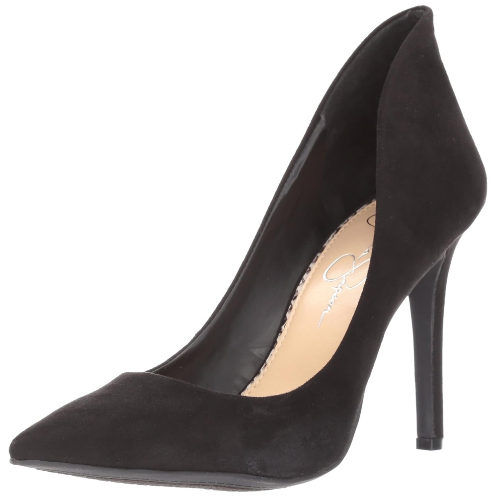 image:imageJessica Simpson Womens Cambredge Pointed Toe Pump Dress Black 75Black Micro