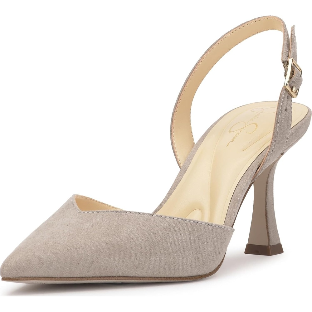 image:imageJessica Simpson Womens Fyvera Classic Slingback PumpSlate Grey