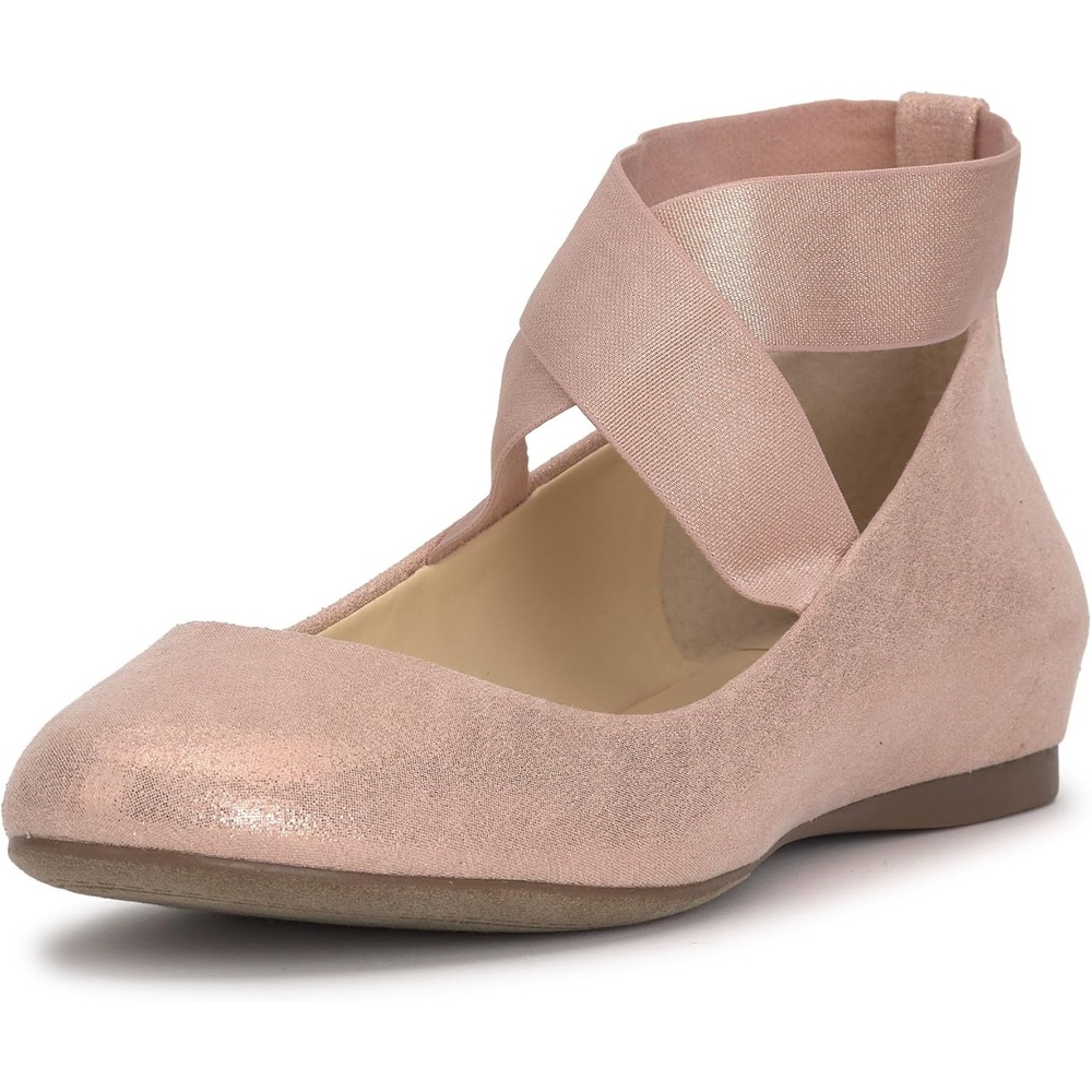 image:imageJessica Simpson Womens Mandayss Cross Strap Ballet FlatBlush