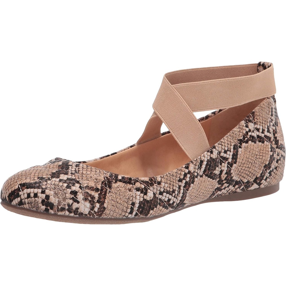 image:imageJessica Simpson Womens Mandayss Cross Strap Ballet FlatKhaki
