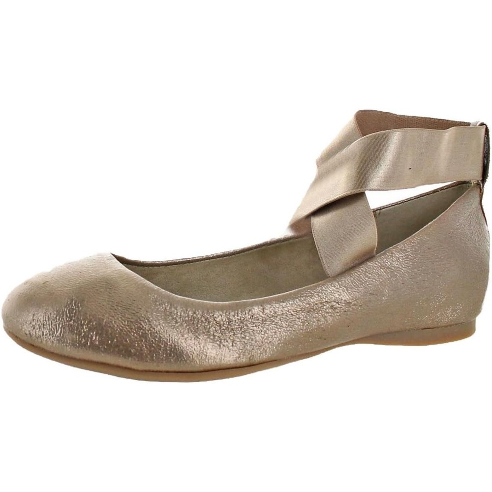 image:imageJessica Simpson Womens Mandayss Cross Strap Ballet FlatSandbarGold