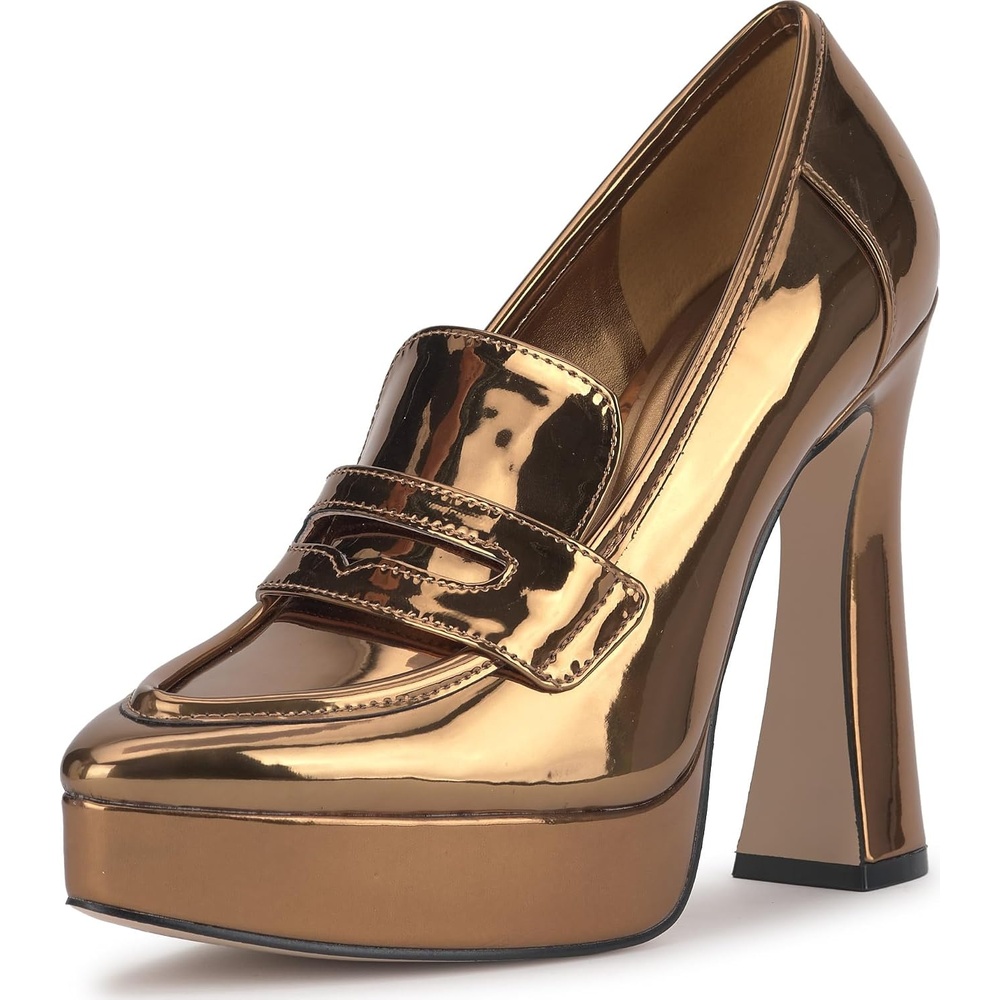 image:imageJessica Simpson Womens Nanelie Platform LoaferBronze Mirror Metallic