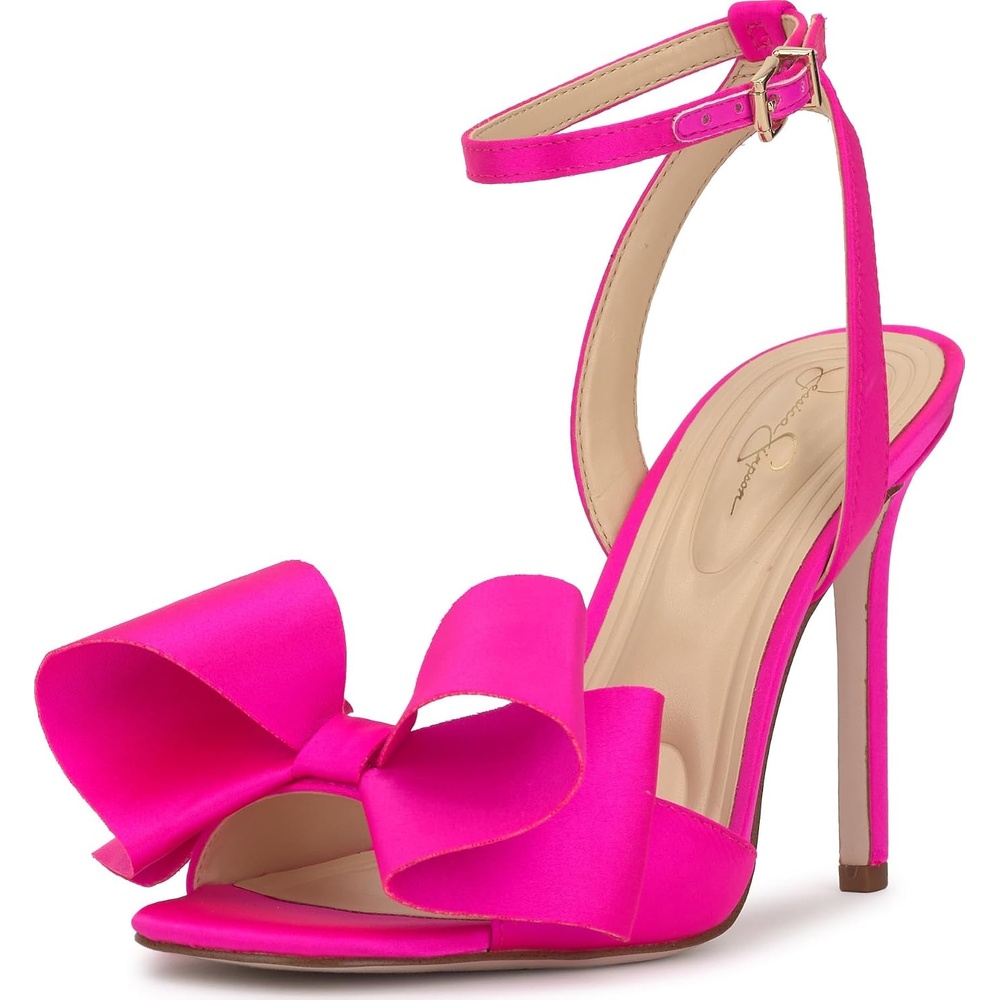 image:imageJessica Simpson Womens Olivine Bow Heeled SandalValley Pink