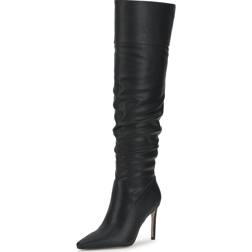 image:imageJessica Simpson Womens Olyra Over The Knee Slouch BootBlack Lux Stretch