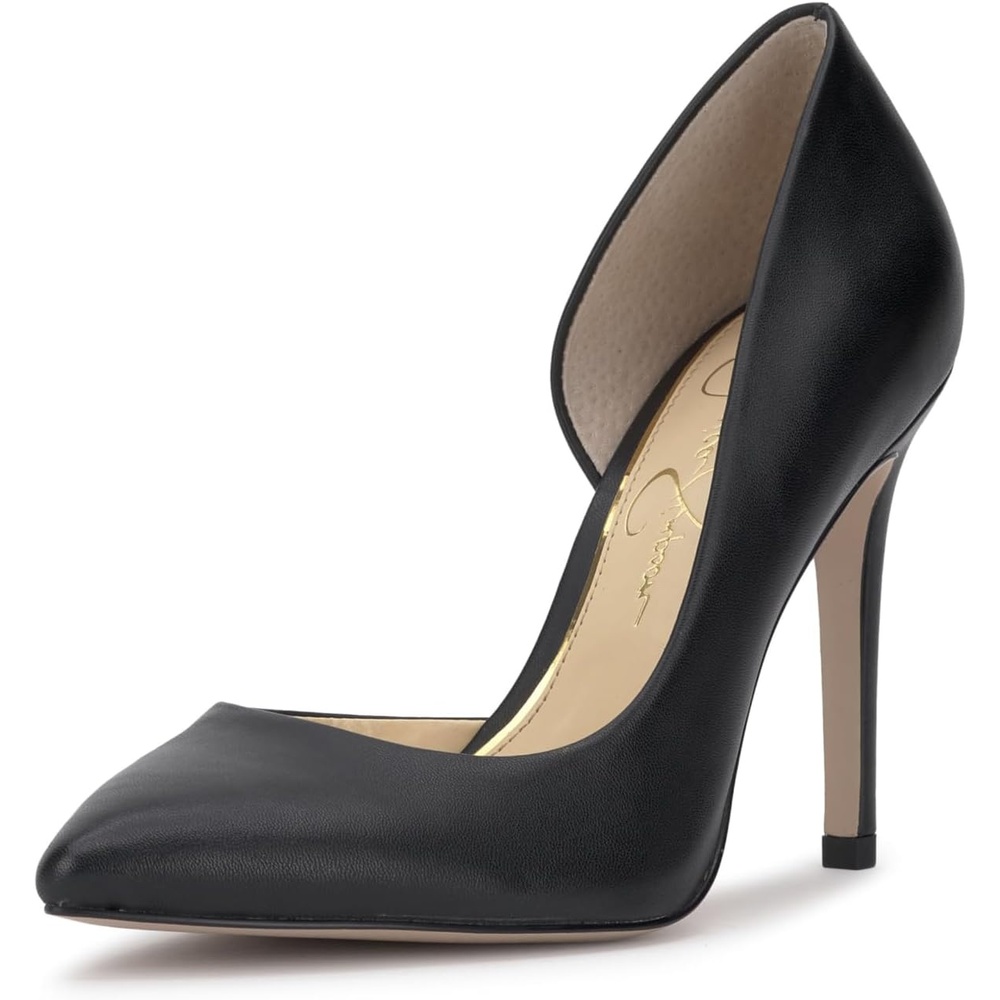 image:imageJessica Simpson Womens Prizma DOrsay PumpBlack Soft Silk Nappa