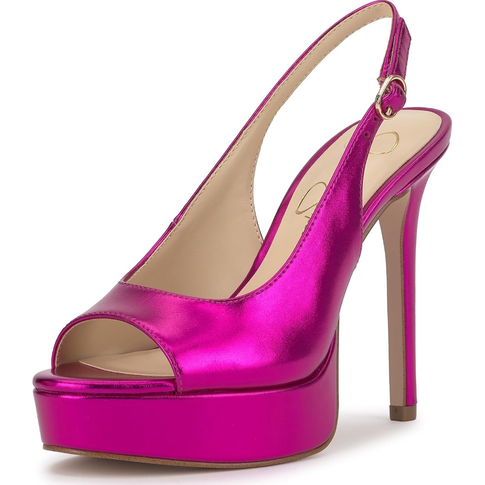 image:imageJessica Simpson Womens Sibilla Slingback Platform PumpBright Fuchsia