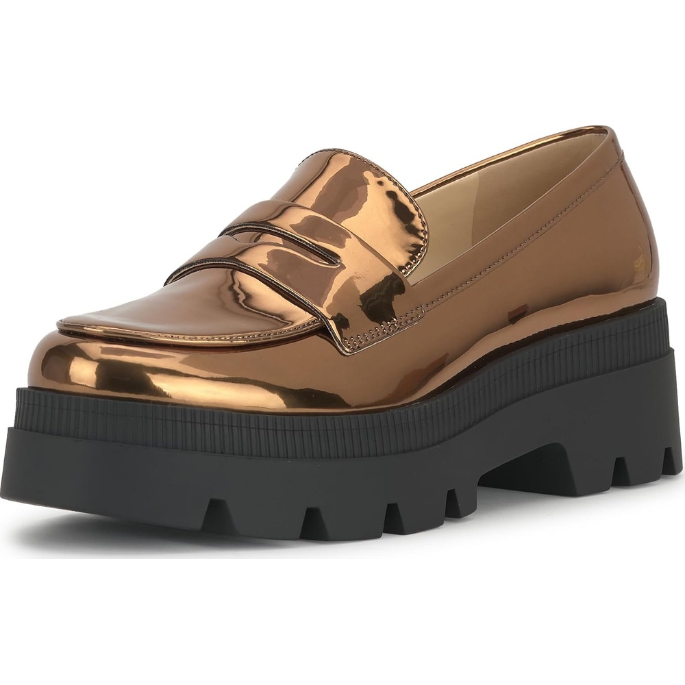 image:imageJessica Simpson Womens Ullinia Platform LoaferBronze Mirror Metallic