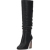 Black Wide Calf Faux Leather