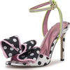 Black/White/Lilac Satin