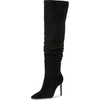 Black Stretch Microsuede