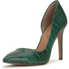 Green Carrie Croco Print