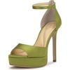 Botanical Green Satin