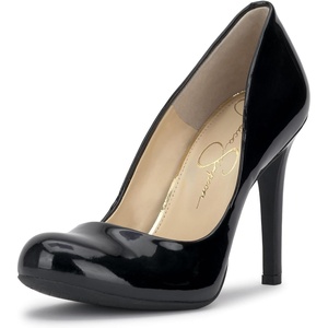 Jessica Simpson Women’s Calie Classic Pump(Black Patent)