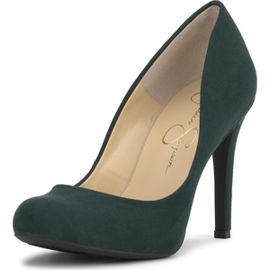 Jessica Simpson Women’s Calie Classic Pump(Evergreen)