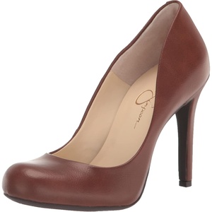 Jessica Simpson Women’s Calie Classic Pump(Saddle Brown)