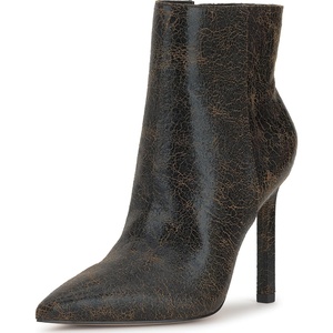 Jessica Simpson Women’s Debia High Heel Pointed Toe Bootie(Black/Tan)