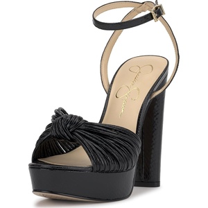 Jessica Simpson Women’s Immie Ankle Strap Platform Sandal(Black)