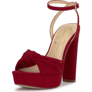 Jessica Simpson Women’s Immie Ankle Strap Platform Sandal(Chili Pepper)