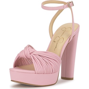 Jessica Simpson Women’s Immie Ankle Strap Platform Sandal(Pink Sugar)