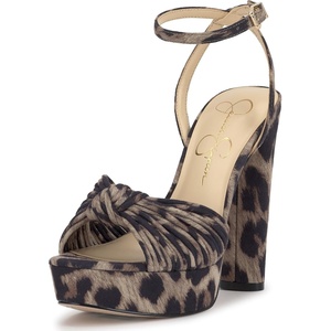 Jessica Simpson Women’s Immie Ankle Strap Platform Sandal(Safari Combo)