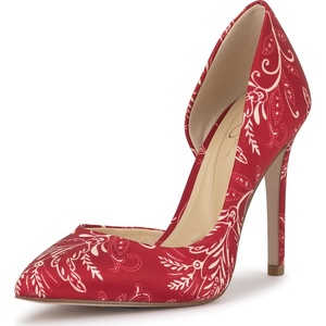 Jessica Simpson Women’s Prizma D’Orsay Pump(Red Multi Paisley Print)