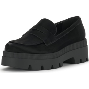 Jessica Simpson Women’s Ullinia Platform Loafer(Black Sateen)