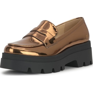 Jessica Simpson Women’s Ullinia Platform Loafer(Bronze Mirror Metallic)