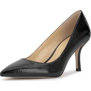 Jessica Simpson Women’s Voemi Pointed Toe Pump(Black Glazed Snake)